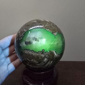 Volcano Agate Crystal Sphere 118 mm